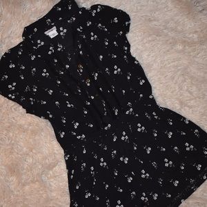 Black and white romper w/ lace